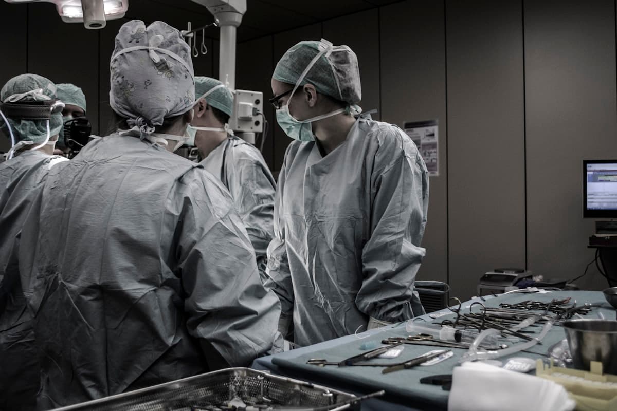Medical professionals working together in a healthcare setting
